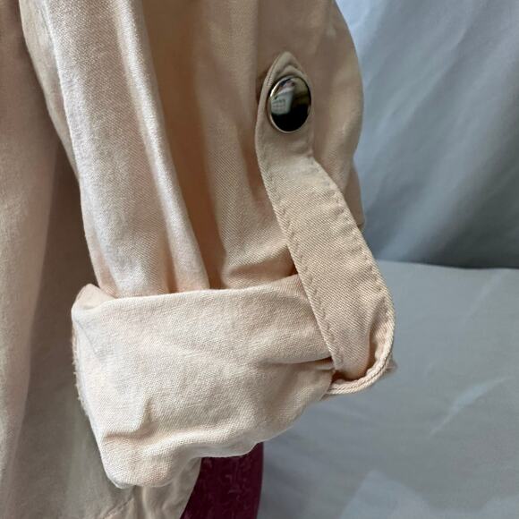 Cato Utility Style Jacket Button Down Soft Pink Girly Y2K Style Size XS - Picture 2 of 7